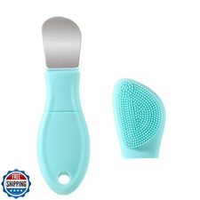 Blackhead Remover Tool,Silicone Face Scrubber, 2 in 1 Nose Scraper for Deep C