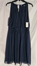 adrianna papell Women's Dress Color Navy Size 12
