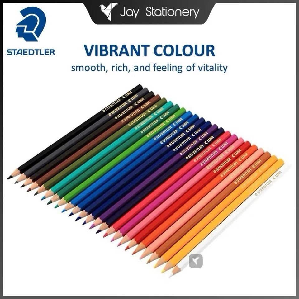 4 Set of 24pcs Staedtler Luna Permanent Colored Pencils Colour - Image 3 of 4