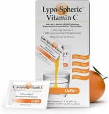 LivOn Laboratories Lypo–Spheric Liposomal Vitamin C 0.2 Fl Oz (Pack of 30) 