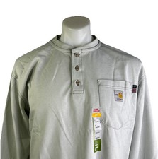 CARHARTT FR Force Dearborn Loose LS Henley Size Large