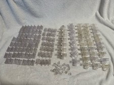 Clear Lexan Acrylic Cube Display Grid Connectors Lot Plastic Clamps & Screws