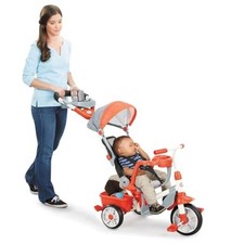 5-in-1 Deluxe Ride  Relax, Reclining Trike - Red