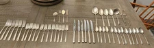 1940's Vintage 48 Pc Set Community Oneida Plate Silverware  MILADY Flatware Nice