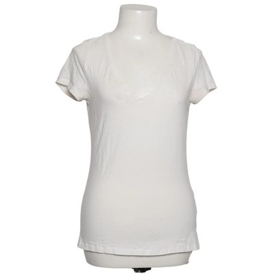 H&M Basic, T-shirt, Größe: M, Weiß, Baumwolle/Elasthan, Einfarbig, Damen #heC