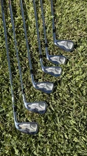 Right Handed Callaway APEX Pro Forged Irons 4-9 Stiff Steel Golf Set Used 