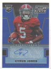 2016 Panini Prizm Collegiate Draft Picks Blue Cyrus Jones #259 Rookie Auto RC