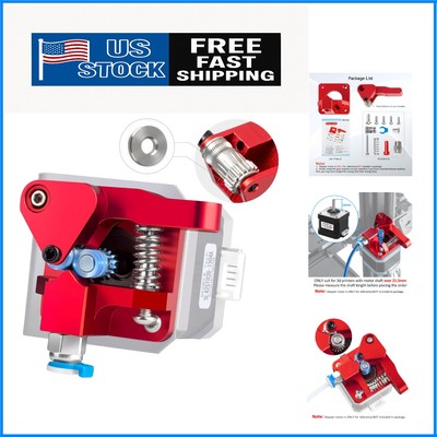 All-Metal Dual Gear Extruder Kit for Precision 3D Printing - Easy to Install