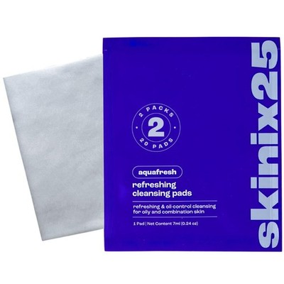 skinix25 Aquafresh Facial Cleansing Pads for Oily & Combination Skin-2packs