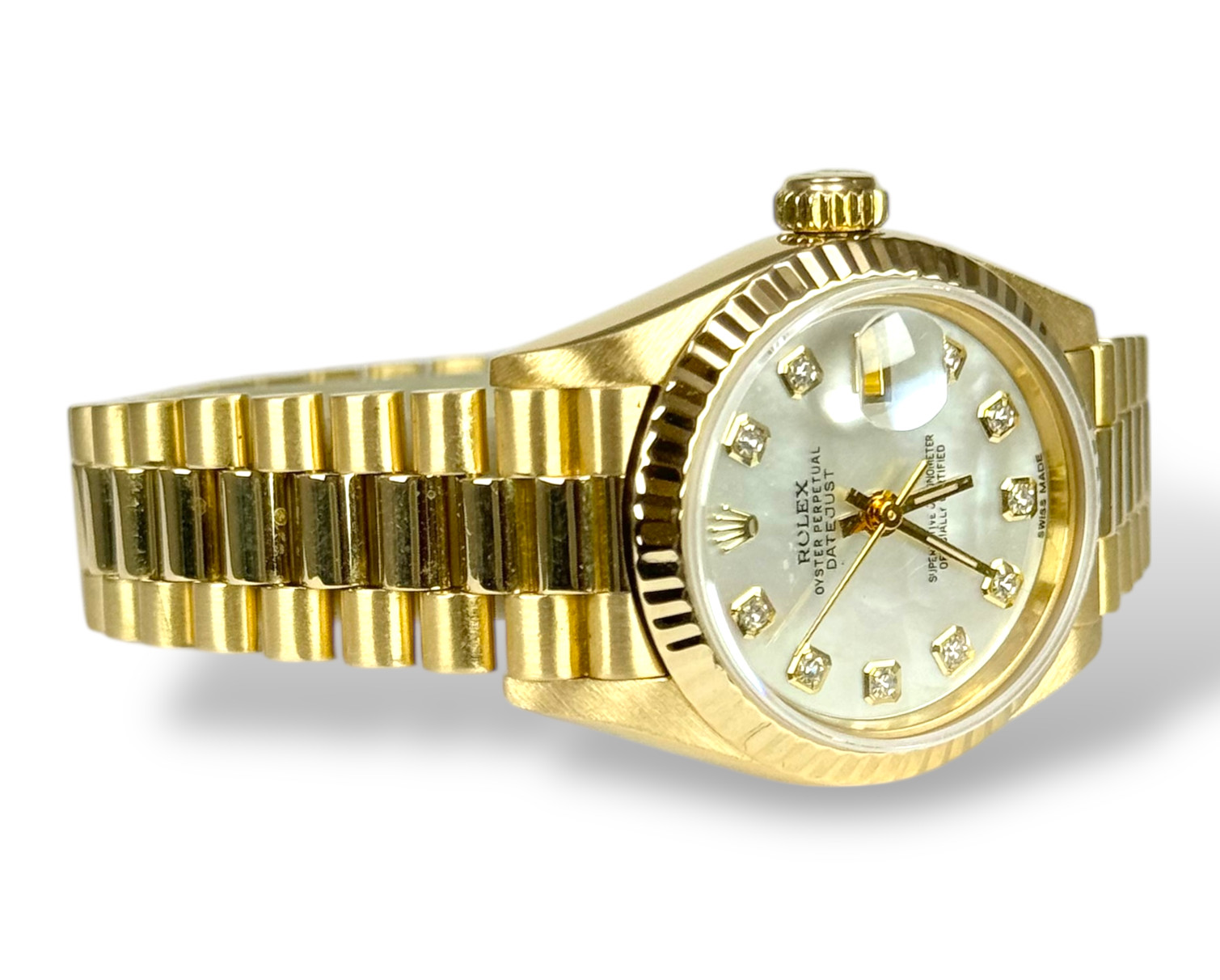 ROLEX Datejust 26 - 69178 - MOP Diamond Dot - 1987 - Box and papers - President image 3