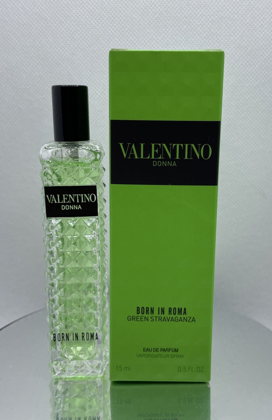 Green Stravaganza💚Donna Born In Roma Valentino .5oz/15ml Perfume Travel Spray