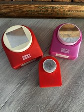 Marvy Uchida Paper Punches Set of 3 Circle  2 Squares Paper Crafting  6 