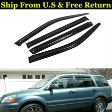 For Honda Pilot 2003-2008 Vent Window Visor Sun Rain Guard Shade Deflector 4pcs