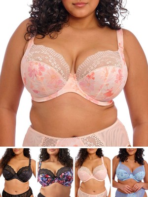 Elomi Lucie BH Plunge Bügel Dreiteilig Stretch Spitzen BHs Dessous