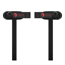 Heavy Duty Weight Lifting Straps with Cuffed D Ring Enhanced Grip