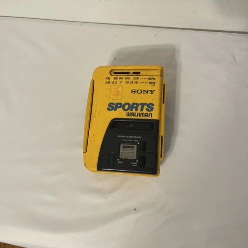 VINTAGE Sony Walkman SPORTS Cassette Player Radio WM-AF58 Untested