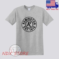 Remington Est 1816 Guns Firearms Men's Gray Size S-5XL