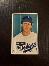 1951 BOWMAN BASEBALL CARD #189 ERV PALICA BROOKLYN!! EX+/EXMT!!!!!!!!!