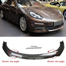 Carbon Fiber Style Front Bumper Chin Lip Splitter Body Kit For Porsche Panamera Carbon Fiber Style Front Bumper Chin Lip Splitter Body Kit For Porsche Panamera