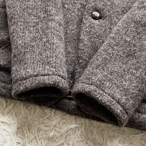 BEAMS Knit Jacket with Shawl Collar and Boutonniere, Brown, Men's, Size S - Picture 15 of 24
