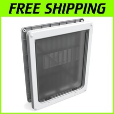 Secure Dog Door for Large Pets - White