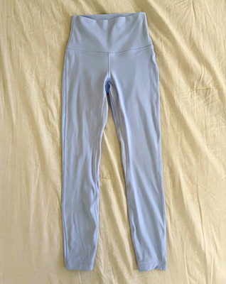 Lululemon Align High Rise Pants 25  Blue Linen Size 2
