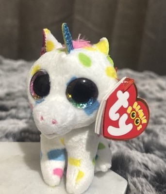 Ty Beanie Boos HARMONIE Unicorn (Foil Version)(3 Inch) Plush Toy *Missing Clip