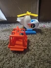 Vintage Fisher Price Little People Air Lift Rescue Helicopter #635