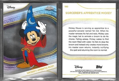 Topps Chrome Disney 2025 #190 Sorcerer's Apprentice Mickey Mouse Karte