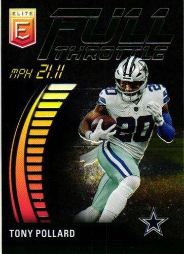 2023 Donruss Elite #FT-TP Tony Pollard Full Throttle Green - Picture 1 of 2