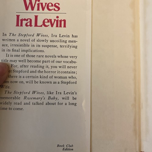 The Stepford Wives von Ira Levin (1972, Hardcover) Buch Club Edition 1.  - Bild 4 von 10