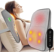 Almohada De Masaje Electrica Masajeador De Espalda y Cuello Con Calor Portatil