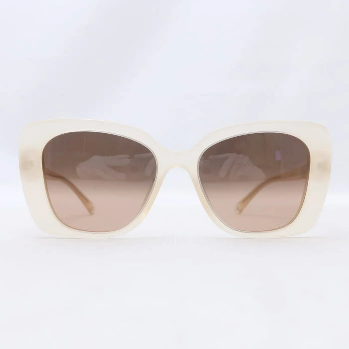 CHANEL Rectangle Shape Sunglasses Beige Brown 550… - image 2