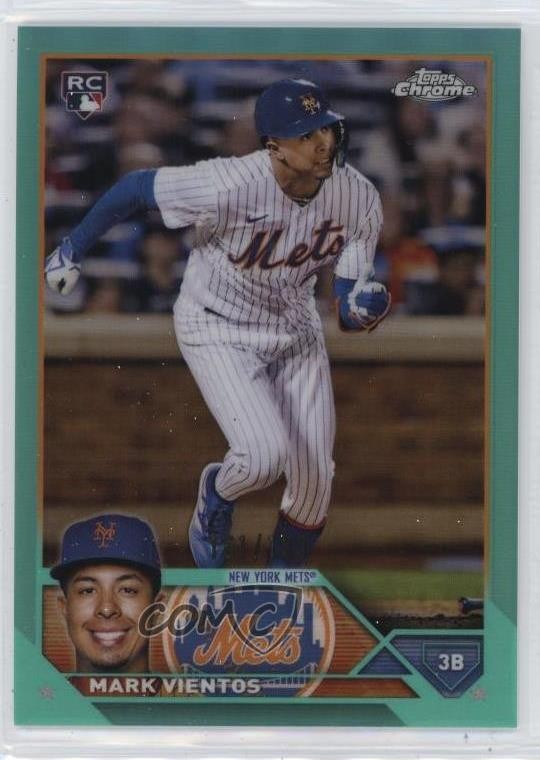 2023 Topps Chrome Aqua Refractor 121/199 Mark Vientos #8 6m7