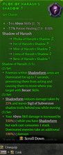 Set Charm Shadow Of Harash Juego Completo Total 15 To Abyss Skills Diablo 4 S13