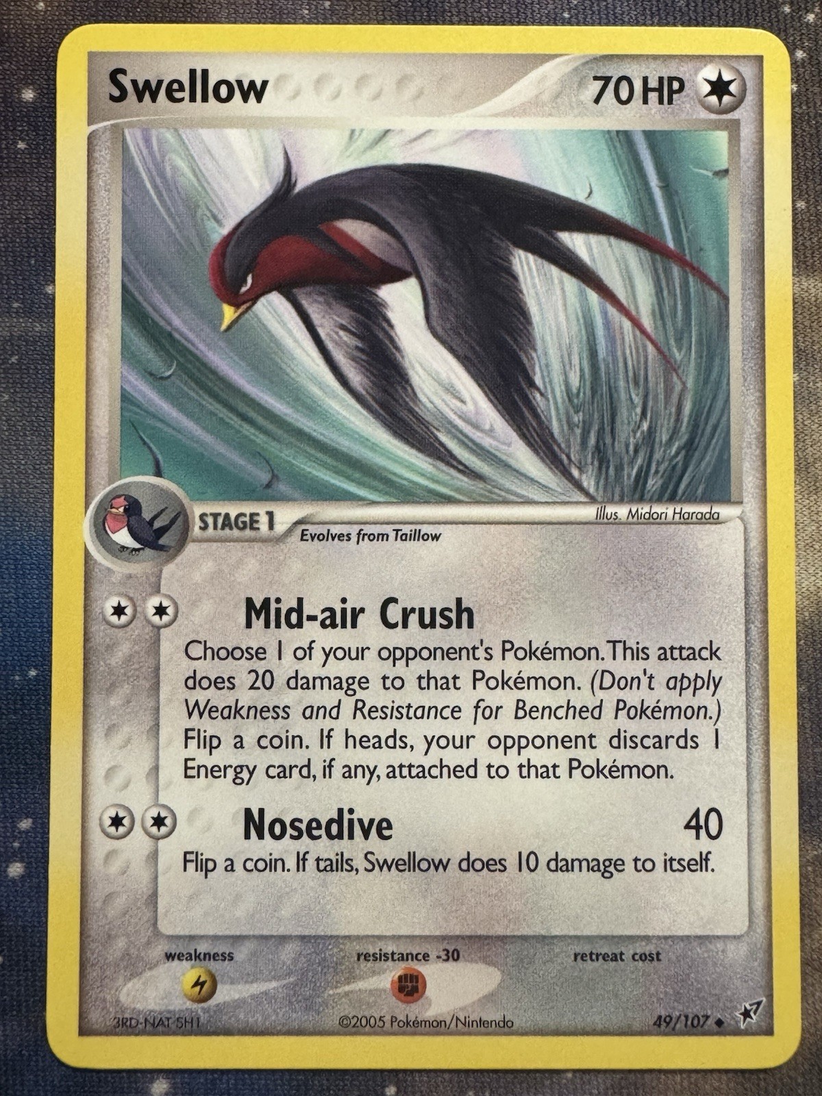 Pokémon TCG Swellow 49/107 Deoxys Regular