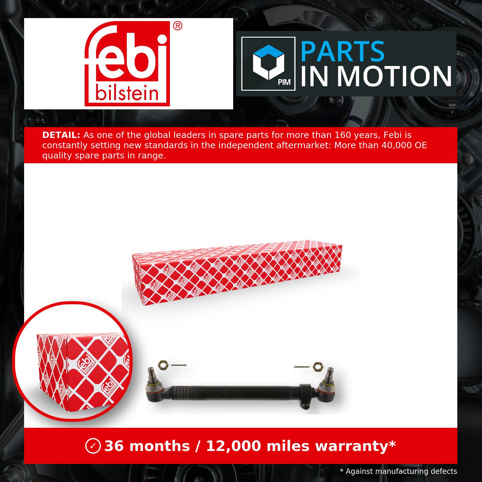 Centre Rod Assembly 35177 Febi 20374831 21252480 Genuine Top Quality Guaranteed