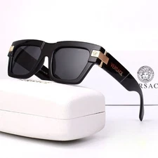 Women’s Versace Square Sunglasses Men's Glasses Outdoor Riding and Box