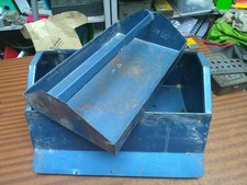 1 - Heavy Duty 14" Metal Barn Tool Box with Lift Out Tray - Made in England