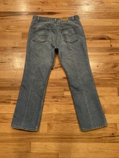 Vintage Levi  s 517 Faded Blue Denim Jeans Made in USA Mens TAG 38 Fits 37 x 30