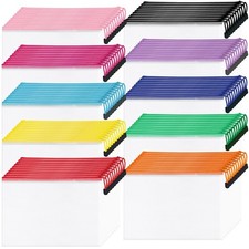 Aubeco 100Pack Mesh Zipper Pouch Bags, Waterproof A4 Letter Size Document Zipper