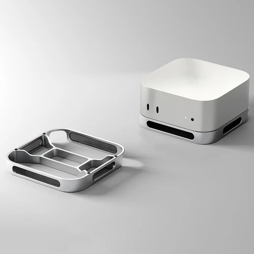 Robust Dustproof Stand for Mac Mini with Enhanced Airflow and Stability