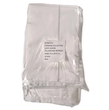 6-Pack Queen Pillowcases 220 TC 20x30 White Welspun Hospitality Hotel Quality