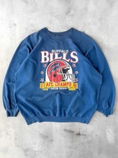 Buffalo Bills AFC Champions Sweatshirt royal Blue Reprint AN57441