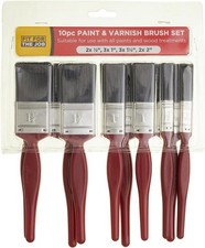 FFJ 10 Pack Paint Brushes ? Multi?Surface, All Paint Types