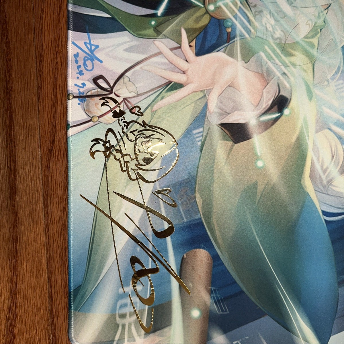 【超希少】グランドアーカイブ 公式 Cao Cao Signed プレイマット Grand Archive TCG - Limited Artist signed Kong Ming Shifting