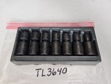 Snap On 207ipfm 7 Pc 38 Drive Metric Shallow Swivel Impact Socket Set Wtray
