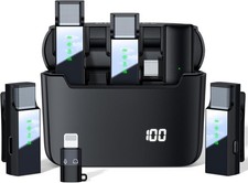 Wireless Lavalier Microphone for iPhone/Camera/Android Type C Smartphone, 4-C...