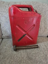 Usmc Dot - 5l Red Metal Jerry Can 20-5-68 G With Spout