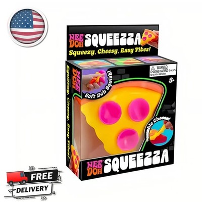 NeeDoh Pizza Squishy Fidget Cube Stress Relief Sensory Squeeze Toy